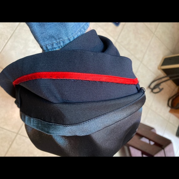 Cassis Jersey Sheath in Navy. Size 12. Side zip fully lined. Heavyweight fabric - Picture 8 of 8